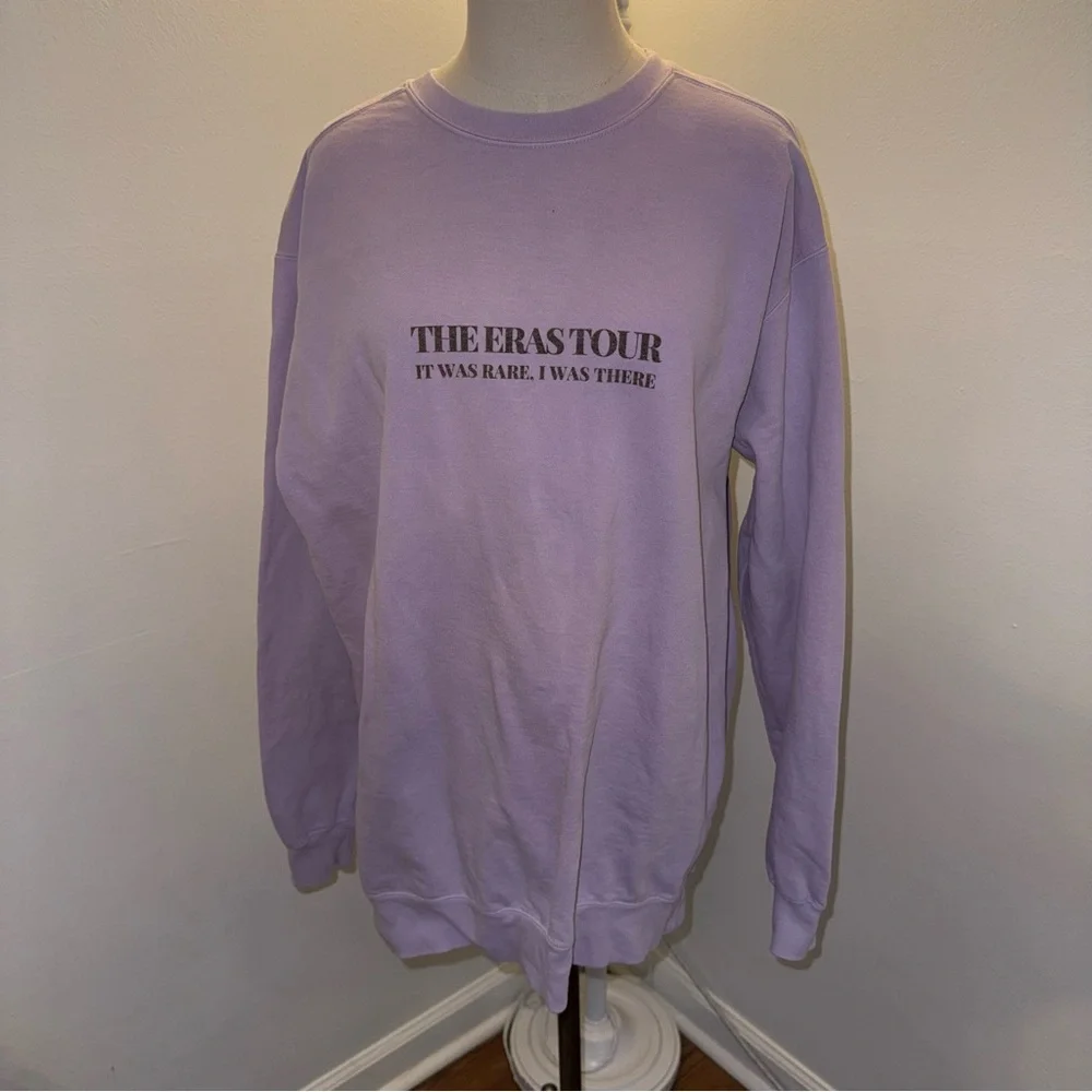 Comfort Colors Large Purple Taylor Swift Eras Tour Nashville Sweatshirt - Picture 2 of 6